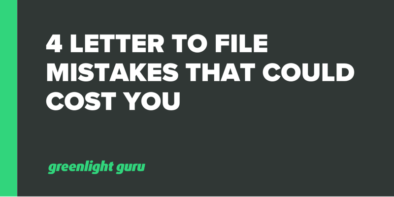 4 Letter to File Mistakes That Could Cost You