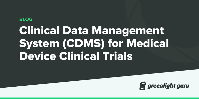 Clinical Data Management System (CDMS) for Medical Device Clinical Trials (new)