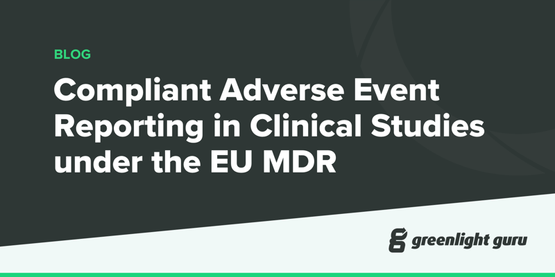 Compliant Adverse Event Reporting in Clinical Studies under the EU MDR