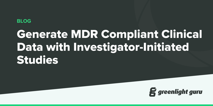 Generate MDR Compliant Clinical Data with Investigator-Initiated Studies - new