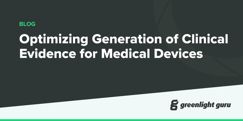 Optimizing Generation of Clinical Evidence for Medical Devices - new