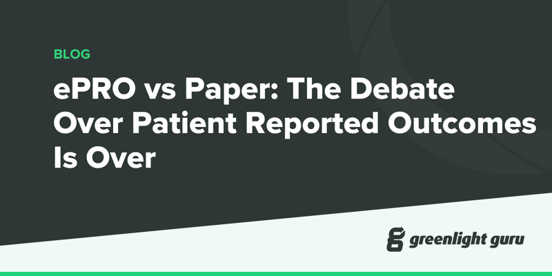 ePRO vs Paper The Debate Over Patient Reported Outcomes Is Over - new