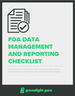 FDA Data management & reporting checklist - slide in