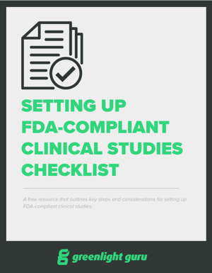 Setting up fda-compliant clinical studies Checklist