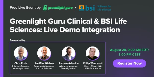 Greenlight Guru Clinical & BSI Life Sciences Live Demo Integration V2