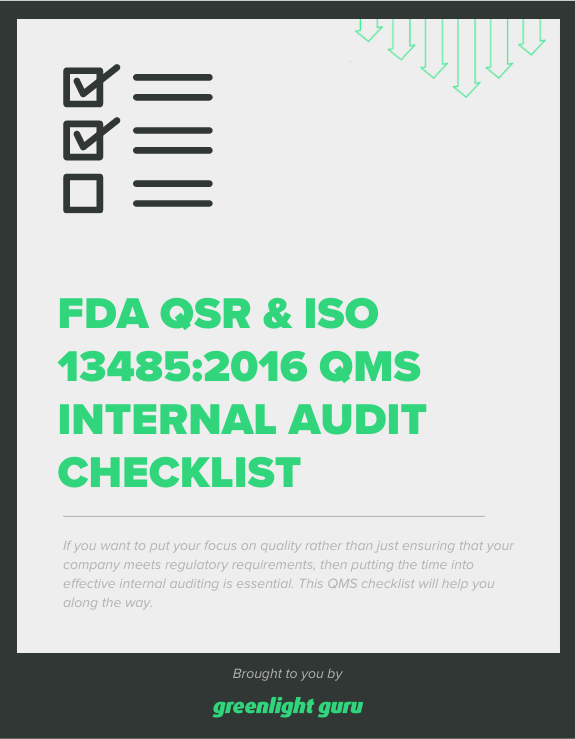 internal audit checklist iso 13485