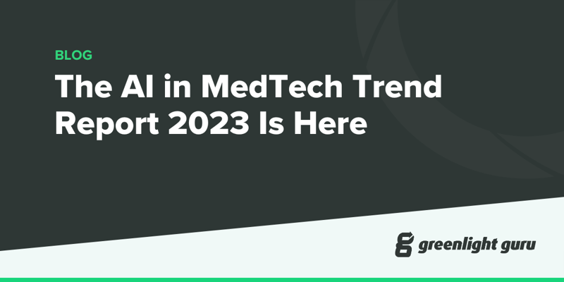 The AI in MedTech Trend Report 2023 Is Here